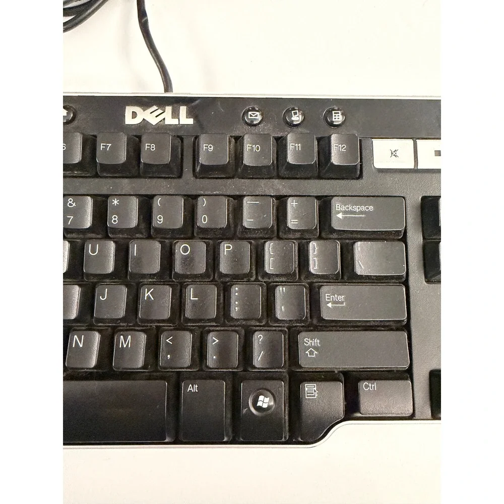 Dell SK-8135 Multimedia Keyboard and MO56UOA Optical Mouse Wired USB Set Black